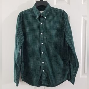 American Eagle Button Down Shirt M Green
